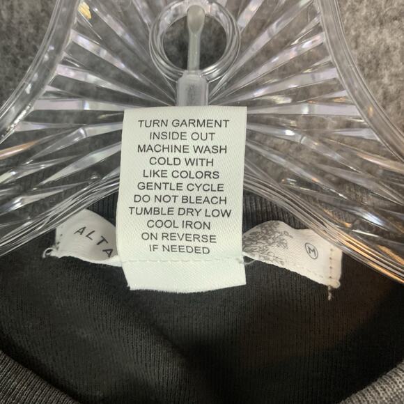 Altar'd State Shirt Womens Medium Echo Tie Back Tank Top Stone Wash Gray Crop - Picture 4 of 6